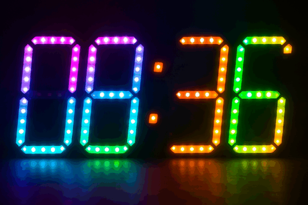 Arduino ESP32 Wi-Fi WS2812 LED Digital Clock Using NeoPixel – Arduino Fans